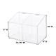 OmniMed 304211 Acrylic Wall Mounted Bulk Dispenser, Two Compartment - with Dimension