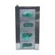 OmniMed 305311 Stainless Steel Wall Mounted Glove Box Holder with Lock - Quad Capacity (The Glove Boxes are Not Included)