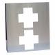 OmniMed 305336 Stainless Steel Medical Cross Double Glove Box Holder