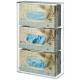 Deluxe Acrylic Glove Box Holder - Triple