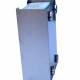 OmniMed 305410 Single Aluminum Glove Box Holder with Magnet Mount - Side/Back View (Glove box NOT included)