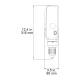 OHAUS Corporation 30586767 Achiever™ 5000 e-A51ST200 Overhead Stirrer, 200 Ncm Maximum Torque - Dimensional Drawing, Front View