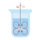 OHAUS Corporation 30586777 Floating Blade Stirrer Shaft for Achiever™ 5000 Overhead Stirrer - Radial Flow Pattern