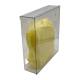 OmniMed Clear PETG Wall Mounted Single Gown Bulk Dispenser - Back View (The Gowns are Not Included)