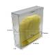 OmniMed Clear PETG Wall Mounted Single Gown Bulk Dispenser - with Dimensions (The Gowns are Not Included)