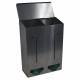 OmniMed 307022 Stainless Bulk Dispenser - Double Compartment