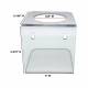OmniMed 307301 Wall Mount Wipe Dispenser - Dimensions