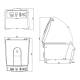 OHAUS 31060778 FC5706P Frontier™ 5000 Series Multi Pro Centrifuge - Dimensions Drawing