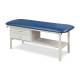 Clinton 3130-E Alpha Express Treatment Table with Flat Top and Drawers - Royal Blue (Paper Roll is Not Included)