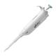 Globe Scientific 3361-10 Diamond™ PosiStop™ Single Channel Pipettor with Adjustable Volume - 0.5-10 uL, Red Plunger