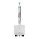 Globe Scientific 3364-50 Diamond™ PosiStop™ 8-Channel Pipettor with Adjustable Volume - 5-50 uL, Green Plunger