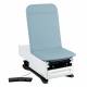 Model 3502-500-300BS FusionONE+ ProGlide Power Hi-Lo Power Backrest Exam Table with WheelBase System, Foot Control & Stirrups - Blue Skies