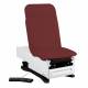 Model 3502-500-305FW FusionONE+ ProGlide Power Hi-Lo Power Backrest Exam Table with Contoured Top, WheelBase System, Foot Control & Stirrups - Fine Wine