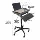 OmniMed 350306 Security Laptop Transport Stand Spec (Laptop, Keyboard, and Mouse are NOT included)