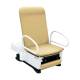 UMF Medical 3503LM-450-300-ACCESS FusionFREEDOM™ Exam Chair with Power Back, OneTouch WheelBase® System, Drawer Warmer, and Electrical Outlet - Lemon Meringue (Please Note: The Image Shown May Include Accessories That Do Not Come with the Standard Model)