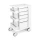 OmniMed 351003 Phlebotomy Cart with 5 Drawers and Key Lock