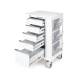 OmniMed 351004 Phlebotomy Cart with 5 Drawers and E-Lock - Right Side View