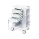OmniMed 351005 Phlebotomy Cart with 3 Drawers and Key Lock - Right Side View