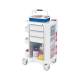 OmniMed 351005 Phlebotomy Cart with 3 Drawers and Key Lock (The Items are Not Included)