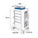 OmniMed 351009 Ergo Phlebotomy Cart with 5 Drawers and Key Lock - With Dimensions (The Items are Not Included)