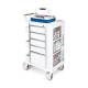 OmniMed 351009 Ergo Phlebotomy Cart with 5 Drawers and Key Lock - with Items (The Items are Not Included)