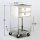 Lakeside Model 358 Stainless Steel Utility Table with 2 Drawers and 2 Shelves - Dimensions