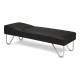 Clinton 3600-24 Recovery Couch with U-Legs - 24" Width, Black
