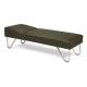 Clinton 3600-27 Recovery Couch with U-Legs - 27" Width, Gunmetal