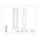 Poltex 3GBNARRO Narrow Glove Box Holder, 3 Box Capacity - Dimensions