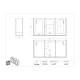 Poltex 3GBST Standard Glove Box Holder, 3 Box Capacity - Dimensions