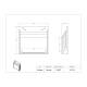 Poltex 3UPFILE 3 Slot Document Holder, Landscape - Dimensions