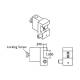 Burton Medical 4000068 DIN Style Rail Mount for LE 50® LED Exam and Nova Exam® LED Light - Drawing