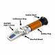 Heathrow Scientific 43002 BTX-1 Handheld Brix Refractometer, 0% to 32% Brix with ATC - Labeled