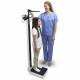Detecto Model 439-D Eye-Level Mechanical Weighbeam Scale, White, Lbs Reading Only, with Height Rod