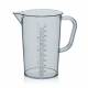 BrandTech 44291 SAN Pitcher with Molded Graduations - 1000mL