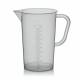 BrandTech 442941 Polypropylene Pitcher with Molded Graduations - 1000mL