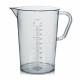 BrandTech 44391 SAN Pitcher with Molded Graduations - 2000mL