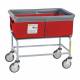R&B Wire 463SOB/RD Elevated Vinyl Basket Truck with Bumper, 3 Bushel - Red