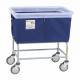 R&B Wire 464SOB/ANTI/NVY Antimicrobial Elevated Vinyl Basket Truck with Bumper, 4 Bushel - Navy