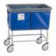 R&B Wire 464SOB/B Elevated Vinyl Basket Truck with Bumper, 4 Bushel - Blue