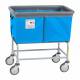 R&B Wire 464SOB/EBLU Elevated Vinyl Basket Truck with Bumper, 4 Bushel - Electric Blue