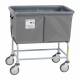 R&B Wire 464SOB/G Elevated Vinyl Basket Truck with Bumper, 4 Bushel - Gray