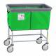 R&B Wire 464SOB/JBGRN Elevated Vinyl Basket Truck with Bumper, 4 Bushel - Jelly Bean Green