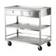 Lakeside Model 474 Stainless Steel Utility Table with 2 Drawers and 3 Shelves