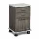 Clinton 4920-C Fashion Finish Mobile Cart-Mate Cart with 2 Drawers and 1 Door in Metropolis Gray