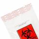 Biohazard Specimen Transport Bags 6" x 9" - Glue Seal with Document Pouch and Absorbent Pad