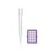 BrandTech 86 mm Polypropylene Pipette Tips, 50 - 1250 µL - Purple Color-Code Tip-Tray