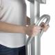Health o Meter 500KLHB  Eye-Level Digital Scale with Handlebars - With Patient Holding on the Handlebars