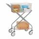 R&B Wire 501 Foldable Office Utility Mail Cart, Single Basket - with Boxes (Supplies are Not Included)