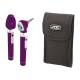 ADC 5110NLSV Diagnostix™ 2.5V Dual-Handle Pocket Diagnostic Set with LED Lamp, Soft Case - Purple